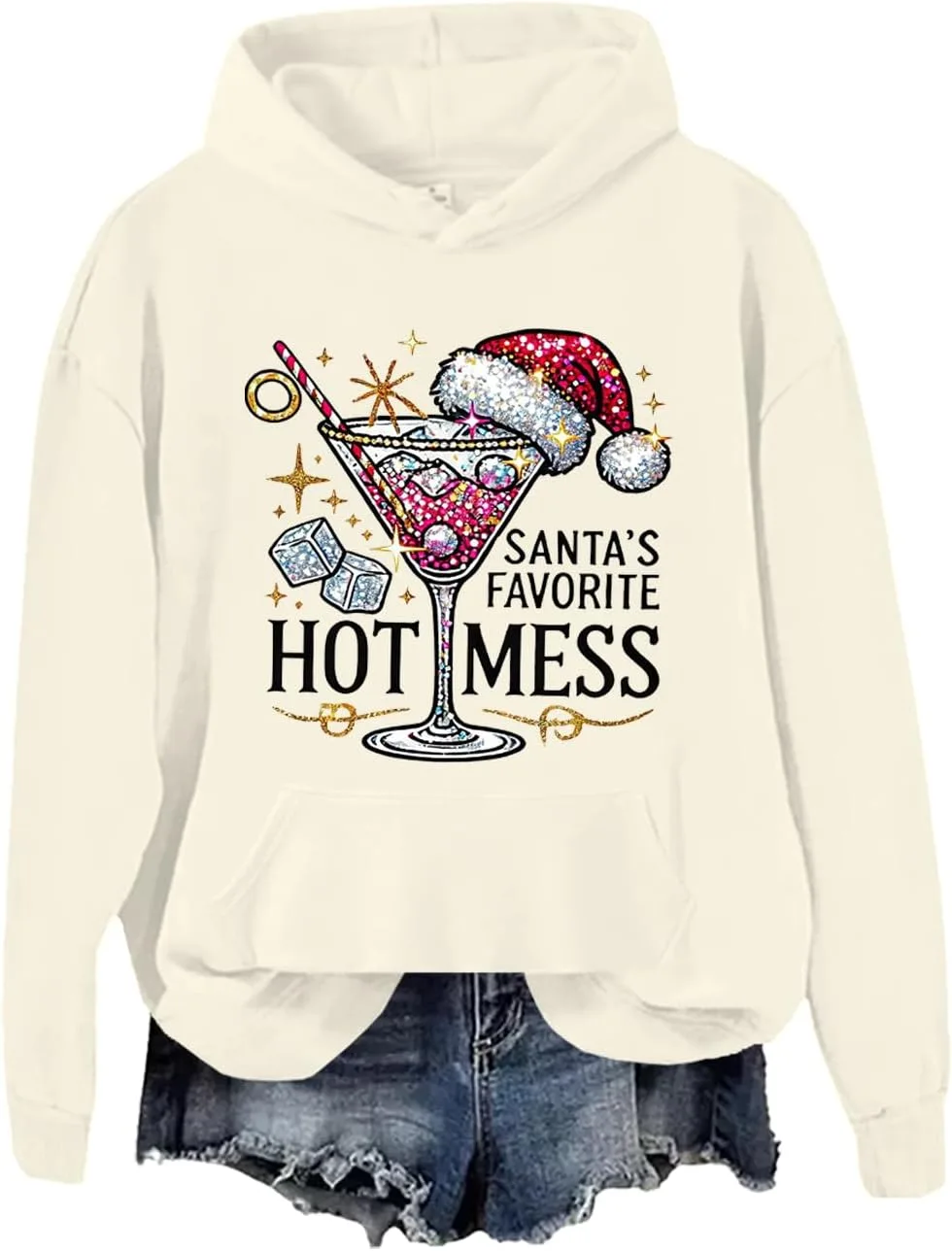 

Толстовка Santa's Favorite Hot Mess