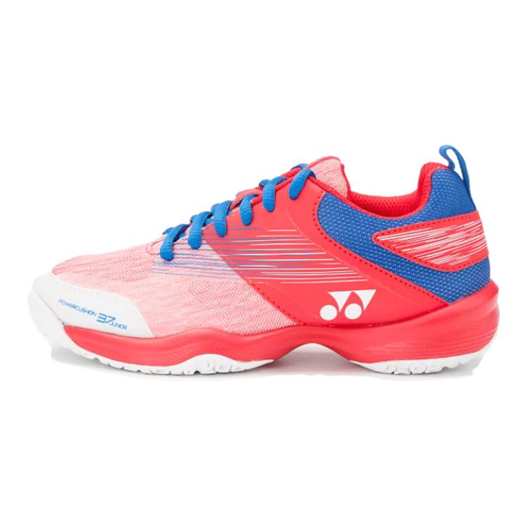 

Нескользящие, амортизирующие, износостойкие низкие детские тренировочные кроссовки Yonex, белый красный