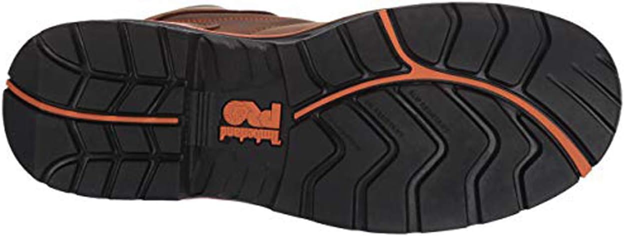 Мужские рабочие ботинки Timberland PRO Bosshog с композитным носком, водонепроницаемые, высотой 6 дюймов, оранжевый — фото 4