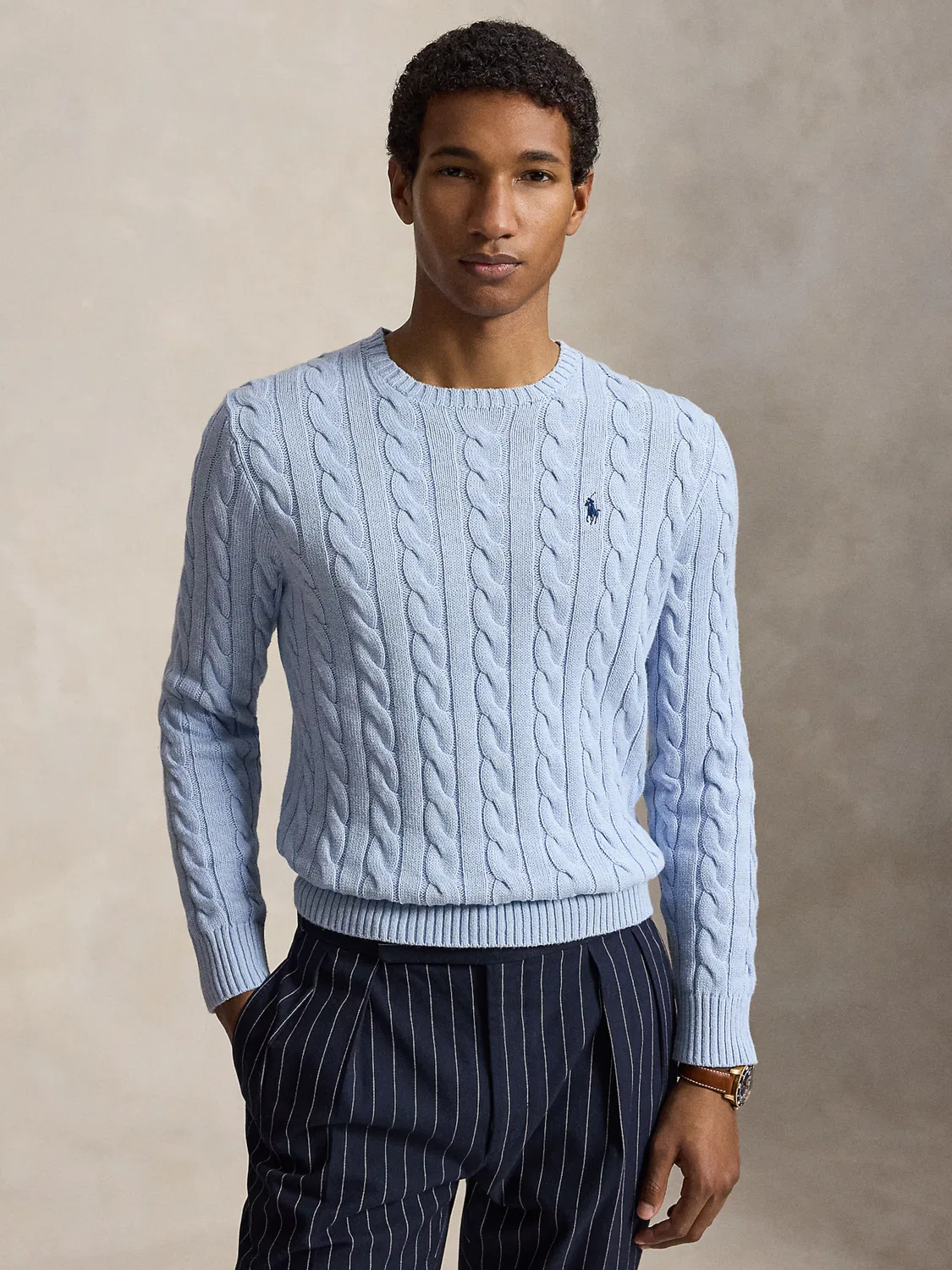 Свитер стандартного кроя Polo Ralph Lauren, Light Blue — фото 2