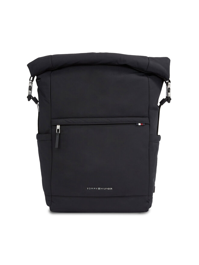 

Рюкзак Tommy Hilfiger Th Signature Rolltop Backpack AM0AM12221, черный