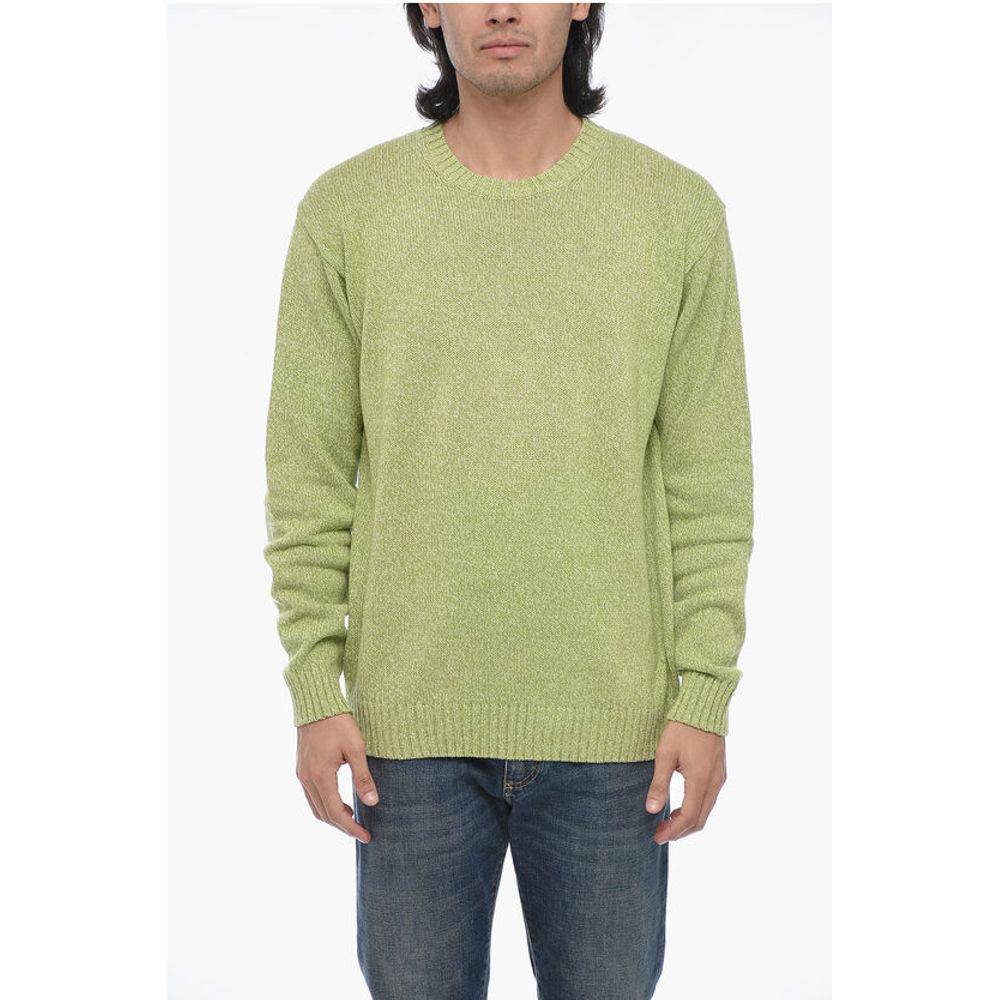 

Пуловер с круглым вырезом из льняной смеси Corneliani, Green