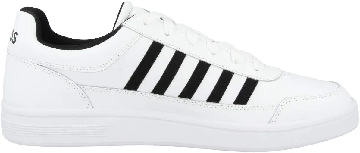 Мужские кроссовки K-Swiss для игры на низком корте Chasseur, Black And White 06042 102 — фото 3