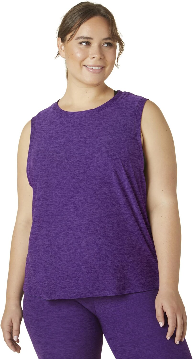 

Топ Beyond Yoga Plus Size Balanced Muscle Tank, цвет Purple Dahlia Heather