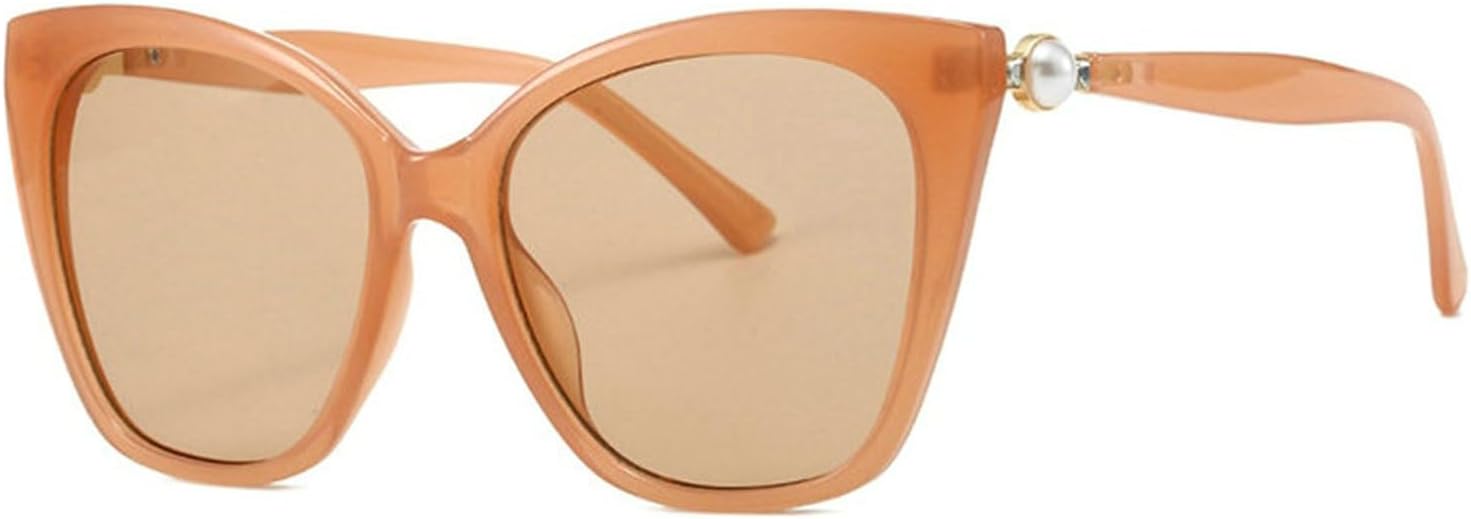 

Willochra — большие солнцезащитные очки с блестящими кристаллами и стразами для женщин в стиле ретро, ​​блестящие жемчужные очки «кошачий глаз» с кристаллами, Champagne