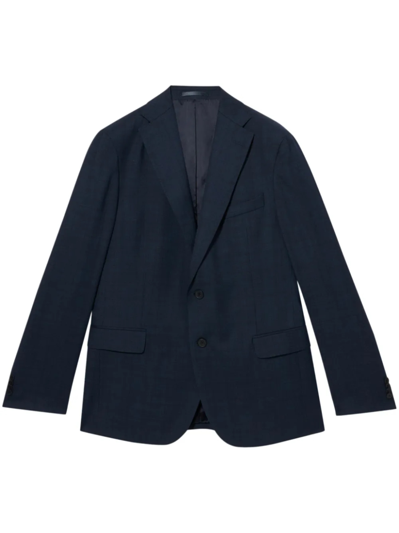 

Костюм из вирджинской шерсти с однобортным пиджаком Brooks Brothers, синий