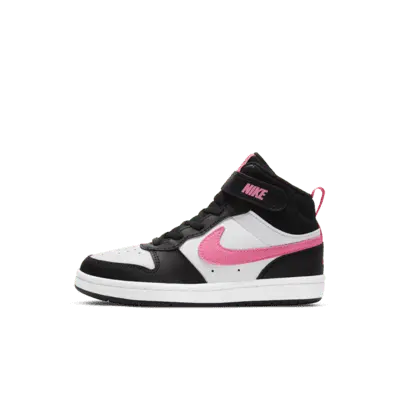 

Кроссовки Nike Court Borough Mid 2, цвет Black/White/Sunset Pulse