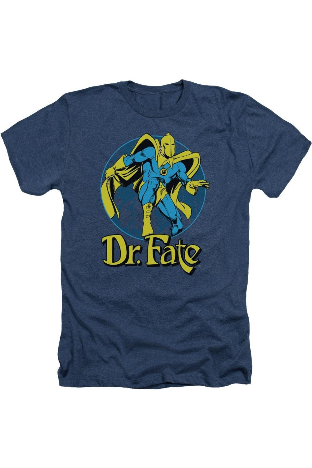 

DC Comics Dr Fate Ankh Adult Heather Tee / Футболка Gildan, темно-синий