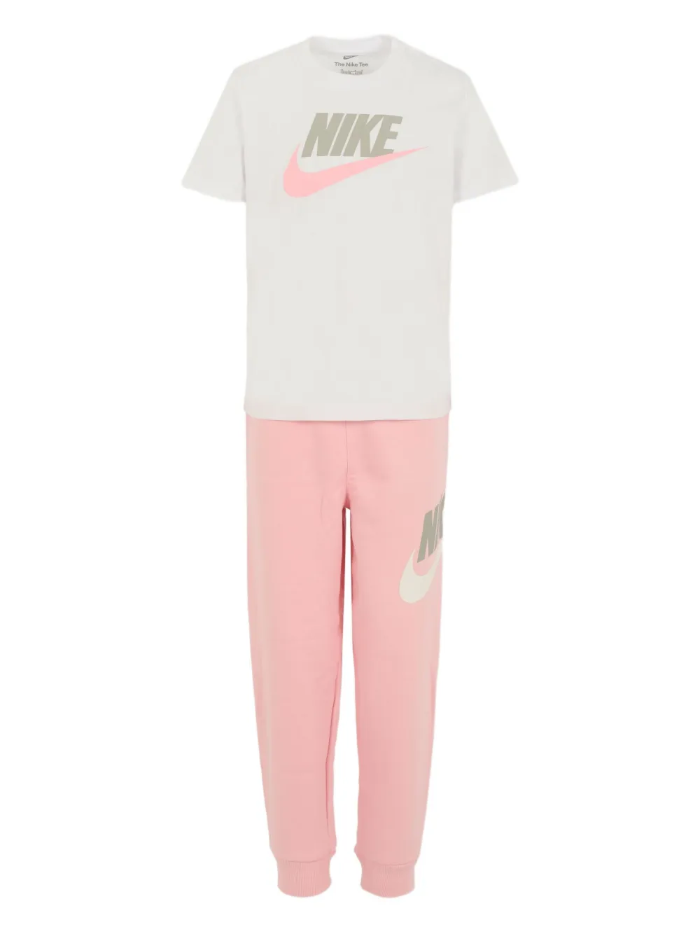 Спортивный костюм с капюшоном и логотипом Nike Kids, розовый — фото 2