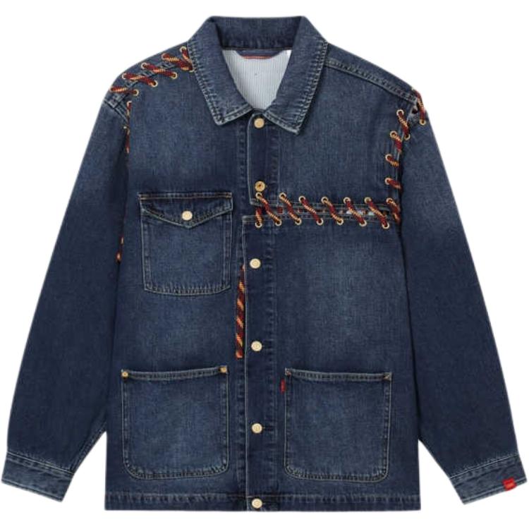 

Levis Джинсовая куртка мужская темно-синяя, Dark Blue