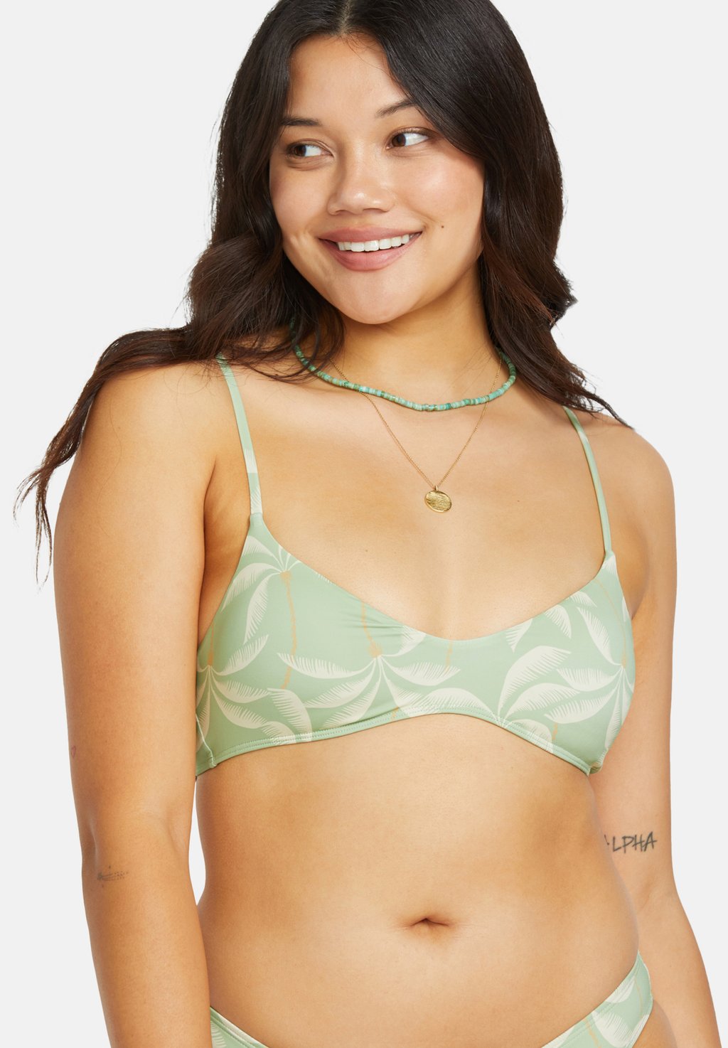 

Верх бикини GONE TROPIC Billabong, зеленый