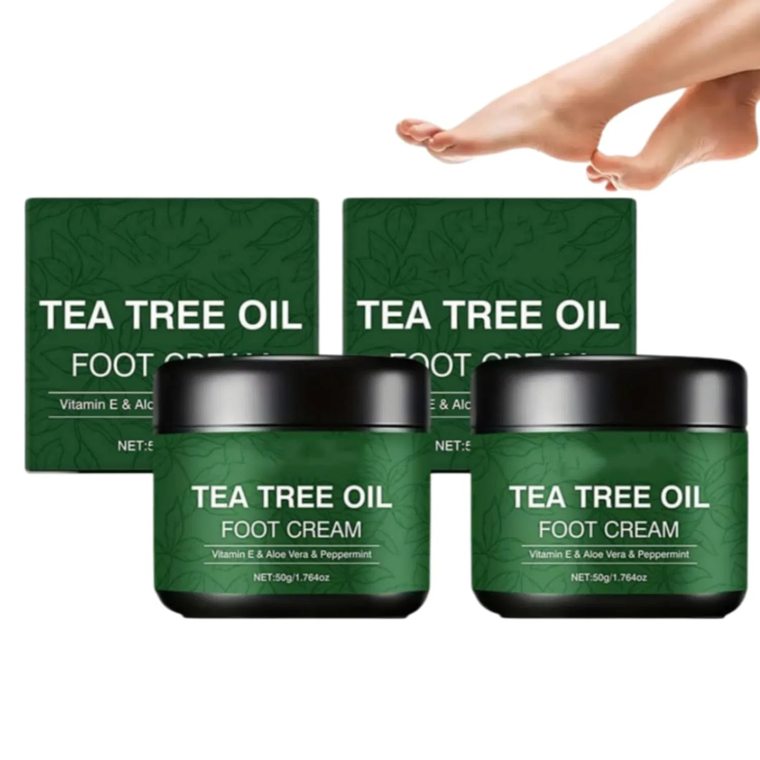 Интенсивный бальзам-крем с маслом чайного дерева для сухой кожи Aafgvc, 2 Pcs