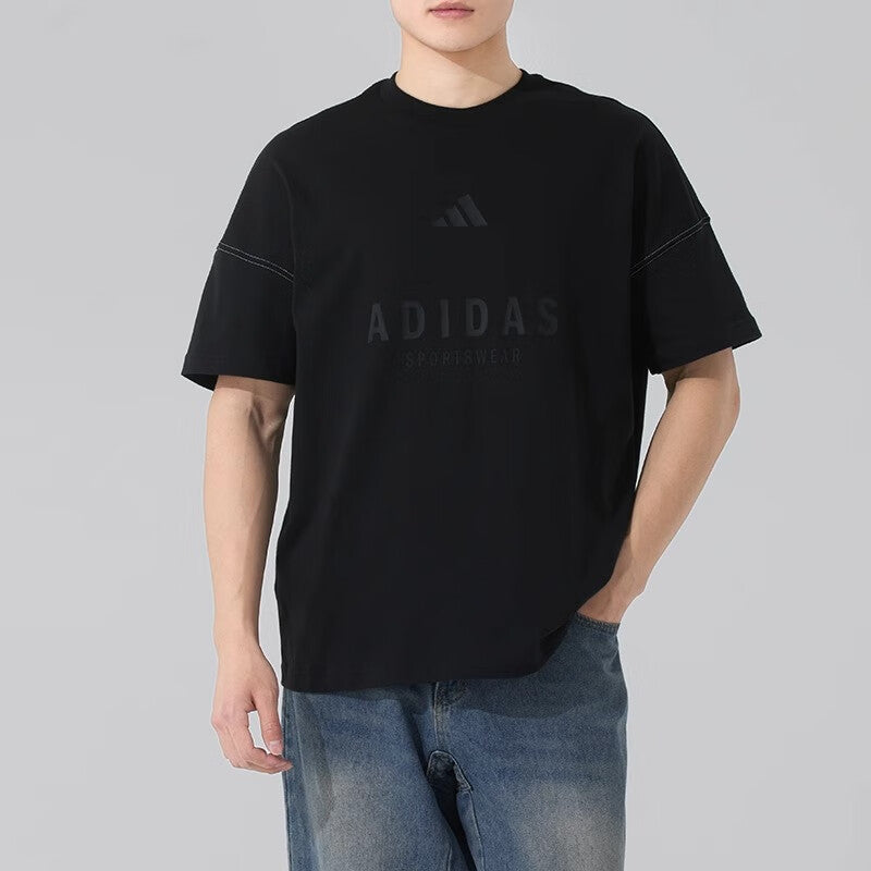 Футболка adidas All SZN T-Shirt Asia Sizing 'Black', черный — фото 3