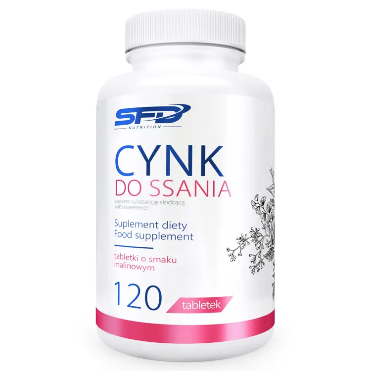 

Цинк в капсулах Sfd Cynk Do Ssania Smak Malinowy, 120 шт