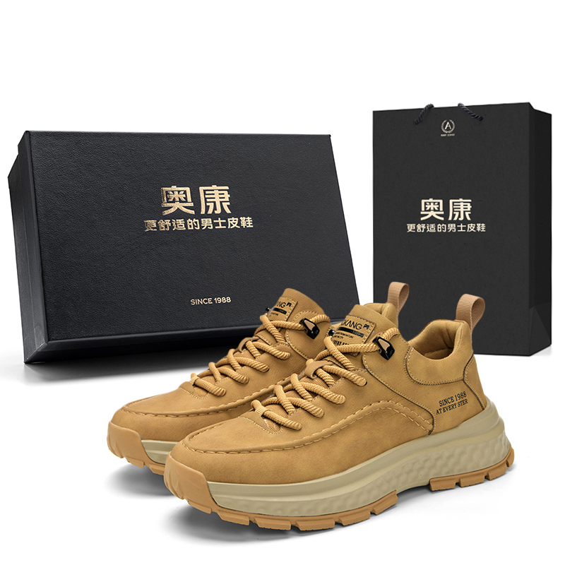 

Элегантная серия Outdoor Boots мужские желто-коричневый/армейский AOKANG, желтый коричневый[Box Included]