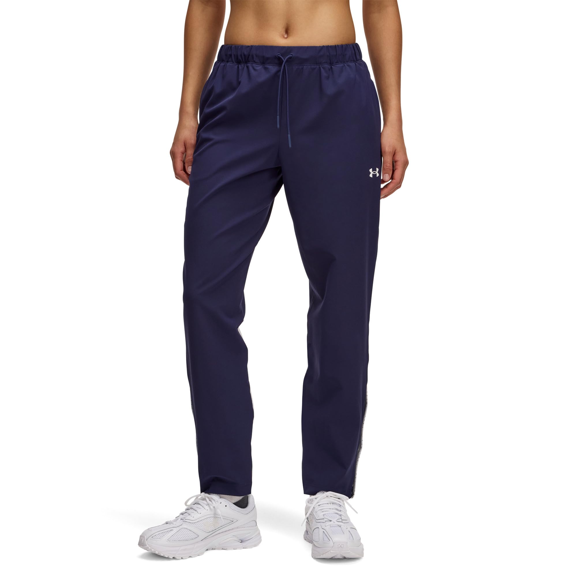 

Брюки Under Armour Rival Stretch Woven Pants, цвет Midnight Navy/White/White