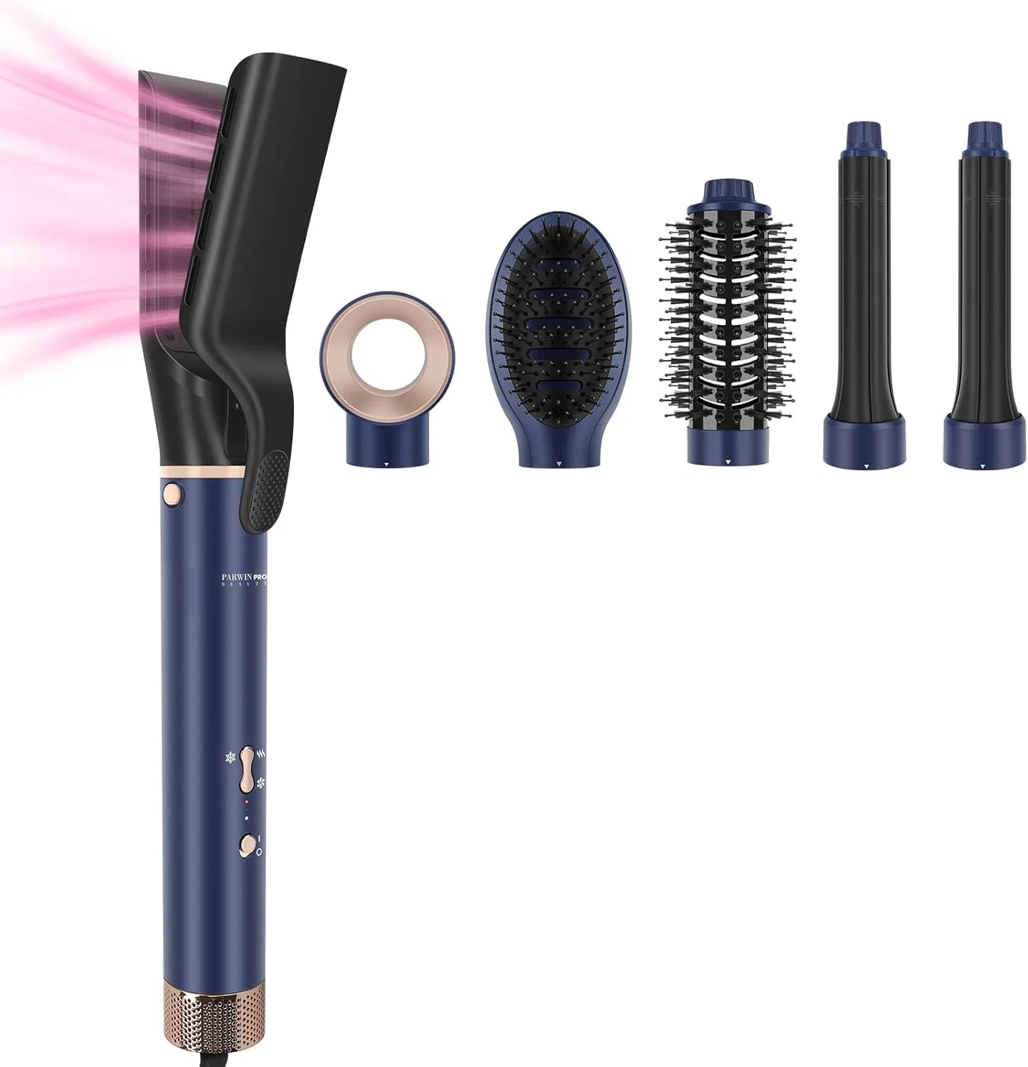 Набор для укладки волос PARWIN PRO BEAUTY 6-в-1 MaxAIR Styler Parwin Pro Beauty, 6 In 1 Set - Prussian Blue