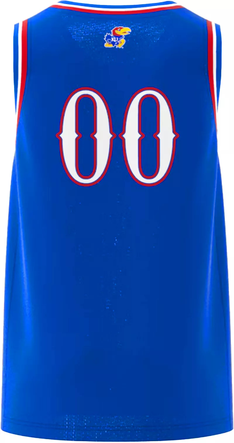 Мужская футболка Adidas Kansas Jayhawks Royal Swingman — фото 2