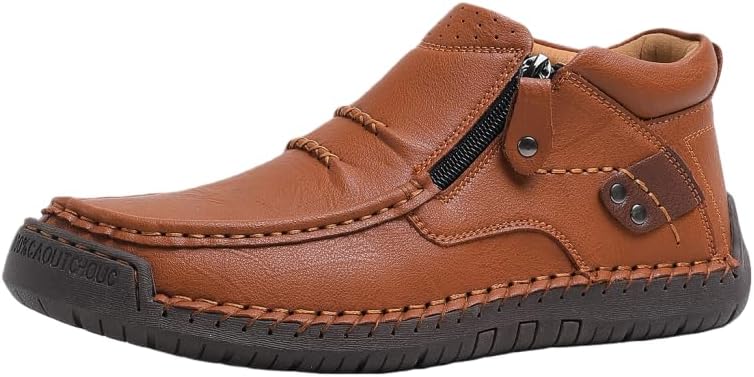 

Мужские ретро-ботинки с молнией Hhhchpm, светло-коричневый