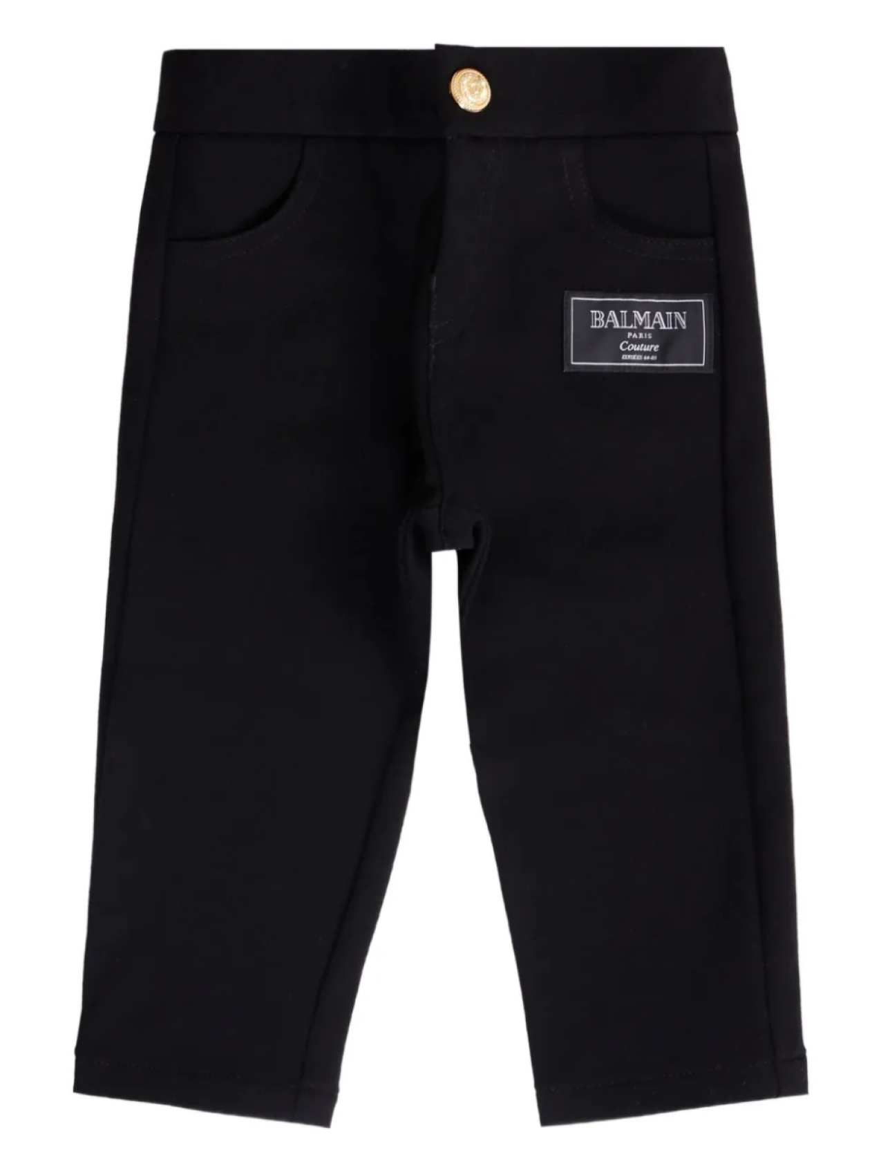 

Брюки с нашивкой-логотипом Balmain Kids, черный