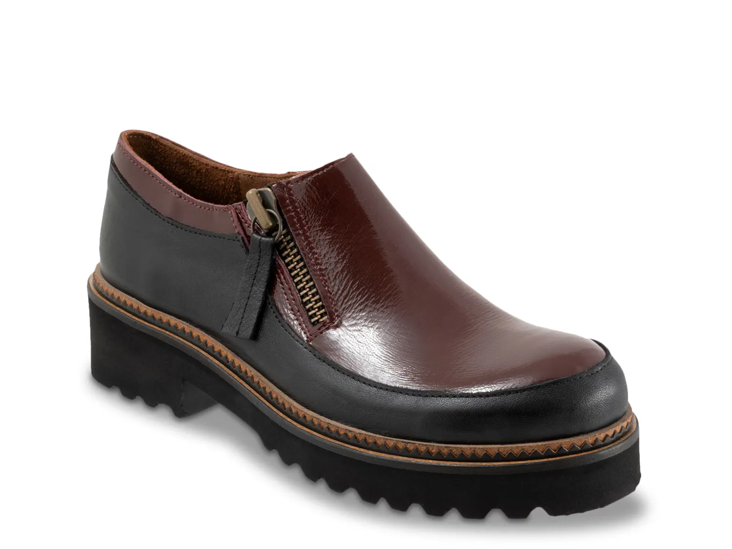 Слипоны Amelia Slip-On Bueno, бордо/черный