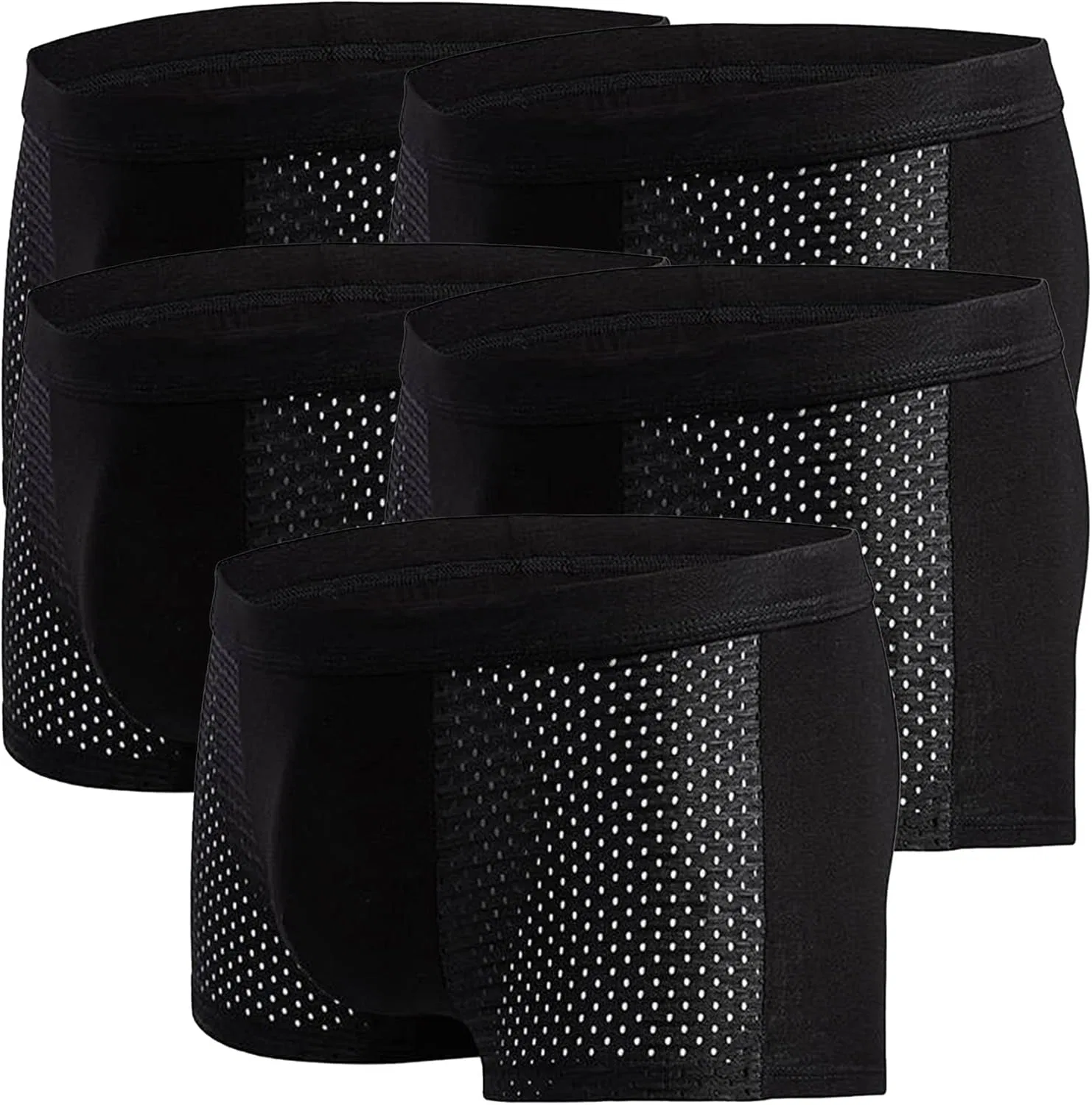 Боксеры дышащие Black-5pc