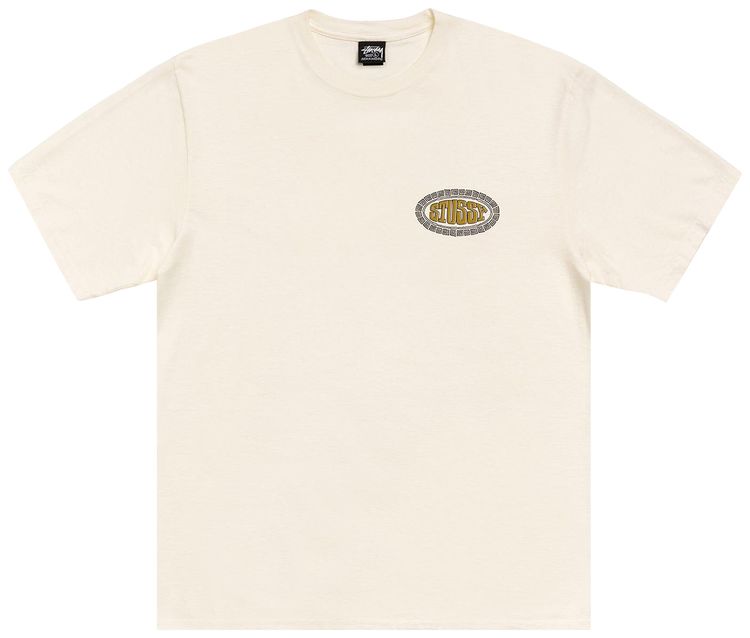 

Футболка Stussy Tile Oval Tee, окрашенная пигментом в цвет «слоновая кость», Бежевый, Футболка Stussy Tile Oval Tee, окрашенная пигментом в цвет «слоновая кость»