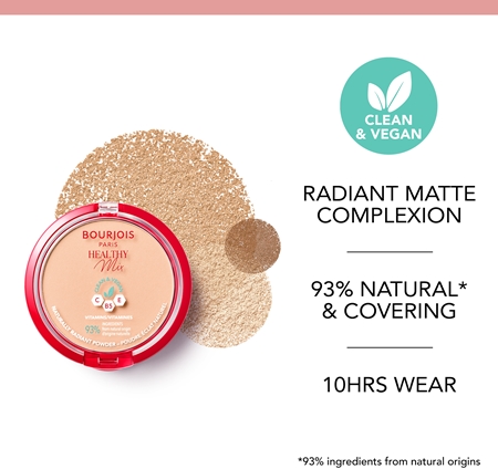 Матирующая пудра Bourjois Healthy Mix, 02 Vanilla 10 g — фото 4