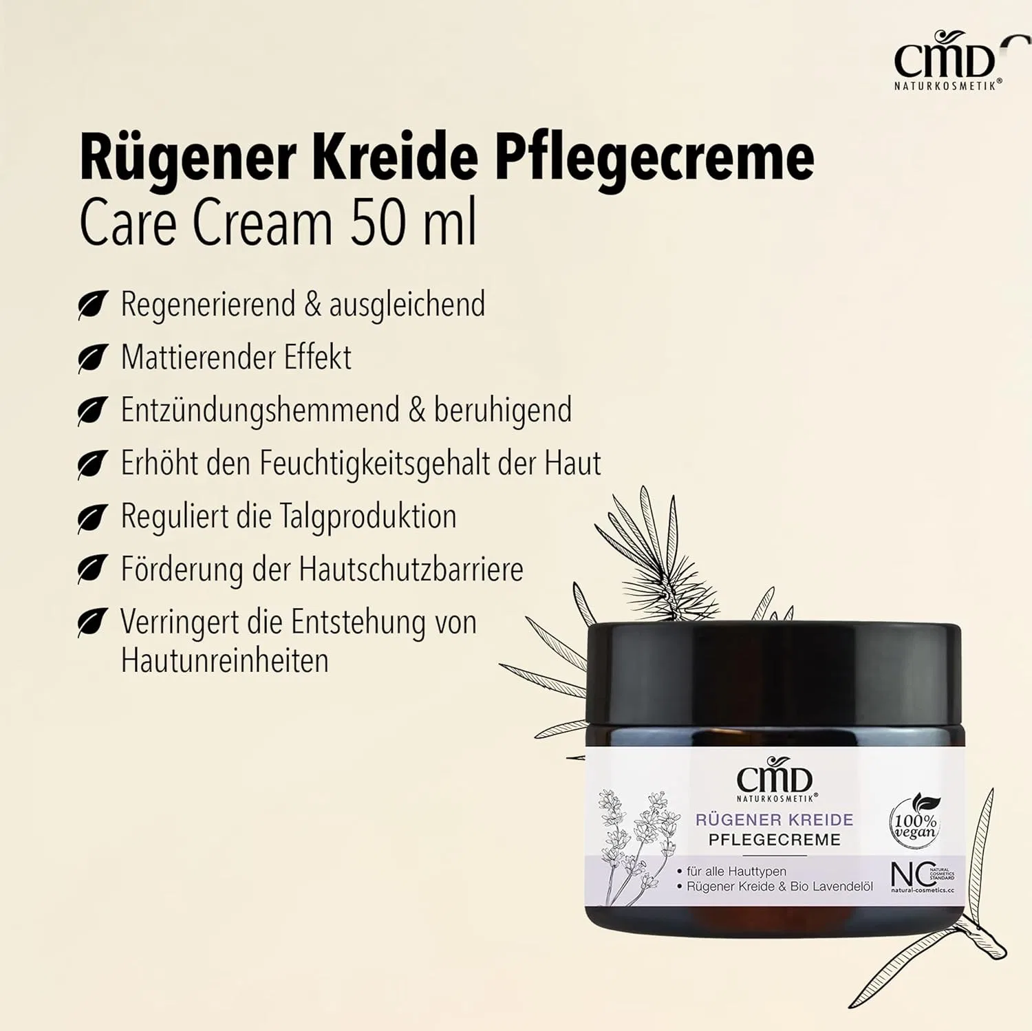 Крем для ухода за кожей Rügener Kreide 50 мл Cmd Naturkosmetik — фото 3