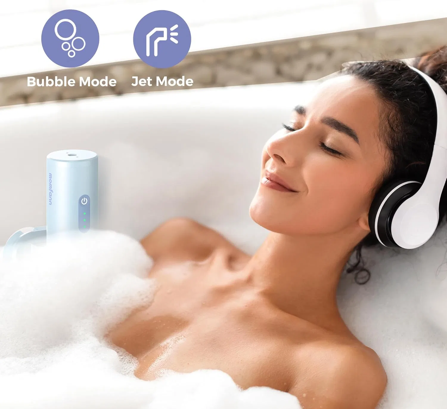 Портативный гидромассажер MOMFANN Bath Jet Spa с регулируемой скоростью Momfann — фото 2