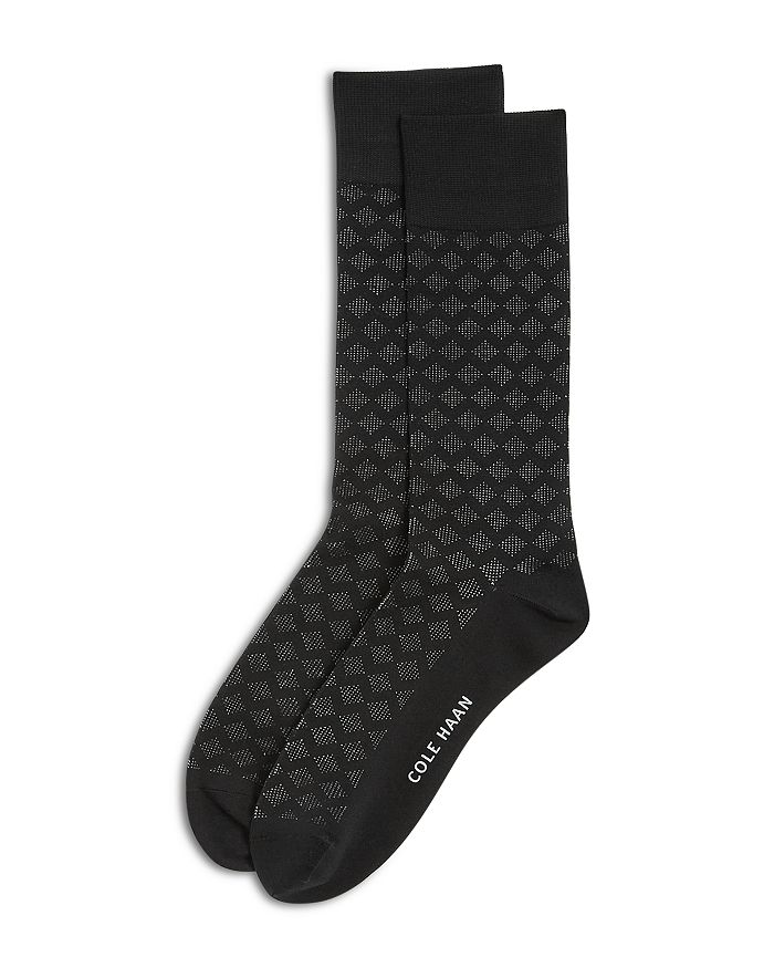 

Носки Diamond Microfiber Dress Crew Cole Haan, черный