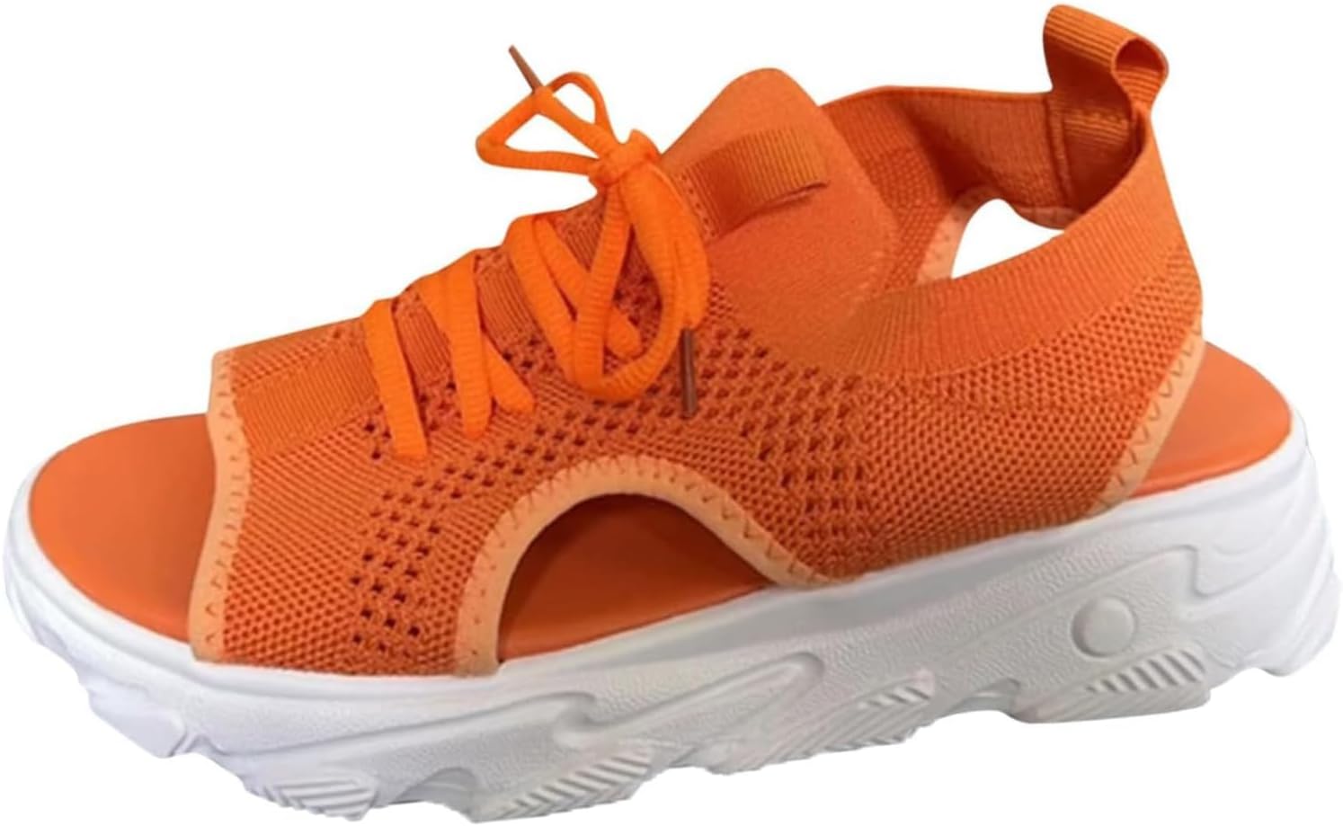 

Женские сандалии ZWRXW для ходьбы, с толстой воздушной подушкой, спортивные сандалии с задником на ремешке, эластичной лентой, на платформе, для улицы и пляжа, для пеших прогулок, с комфортной поддержкой свода стопы при фасциите, оранжевый