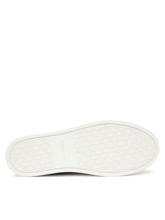 Кроссовки Classic Cupsole Laceup Tape Lth YM0YM01430 Calvin Klein, черный — фото 4