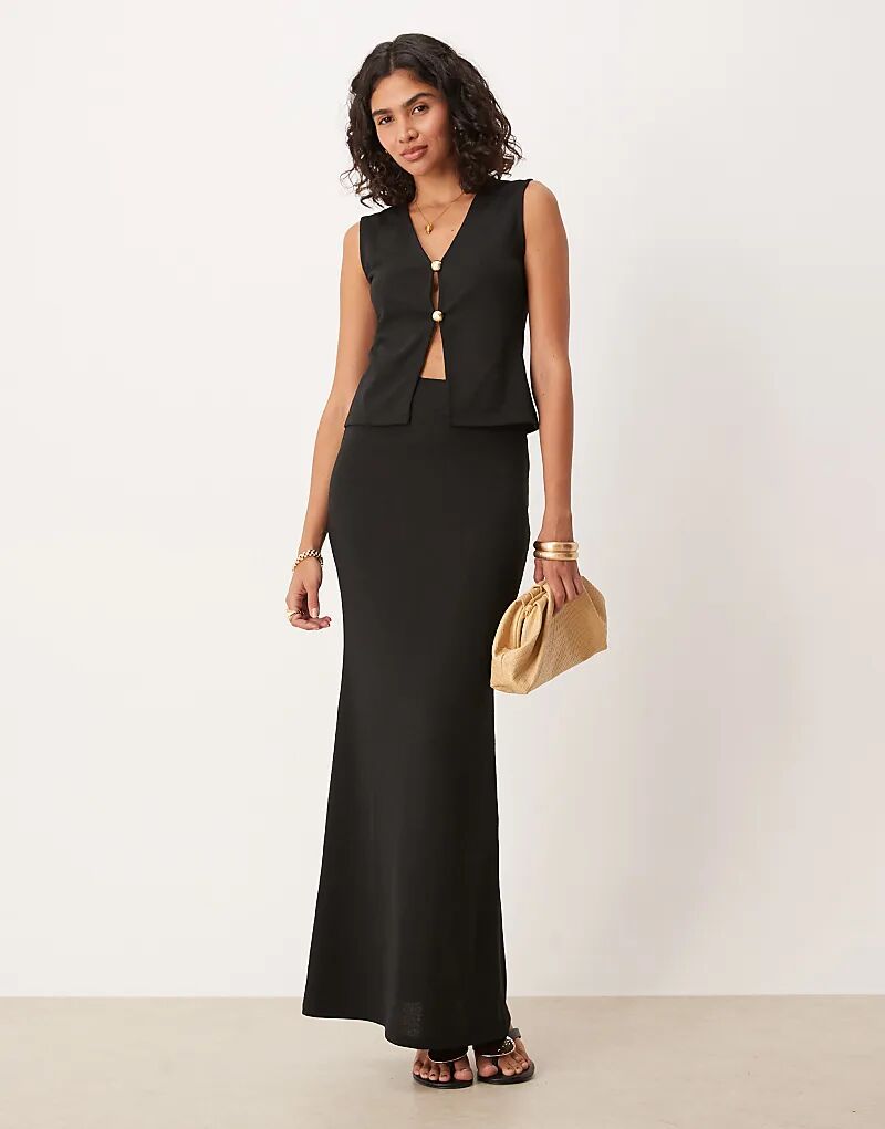 

Юбка макси узкого кроя ASOS DESIGN черного цвета