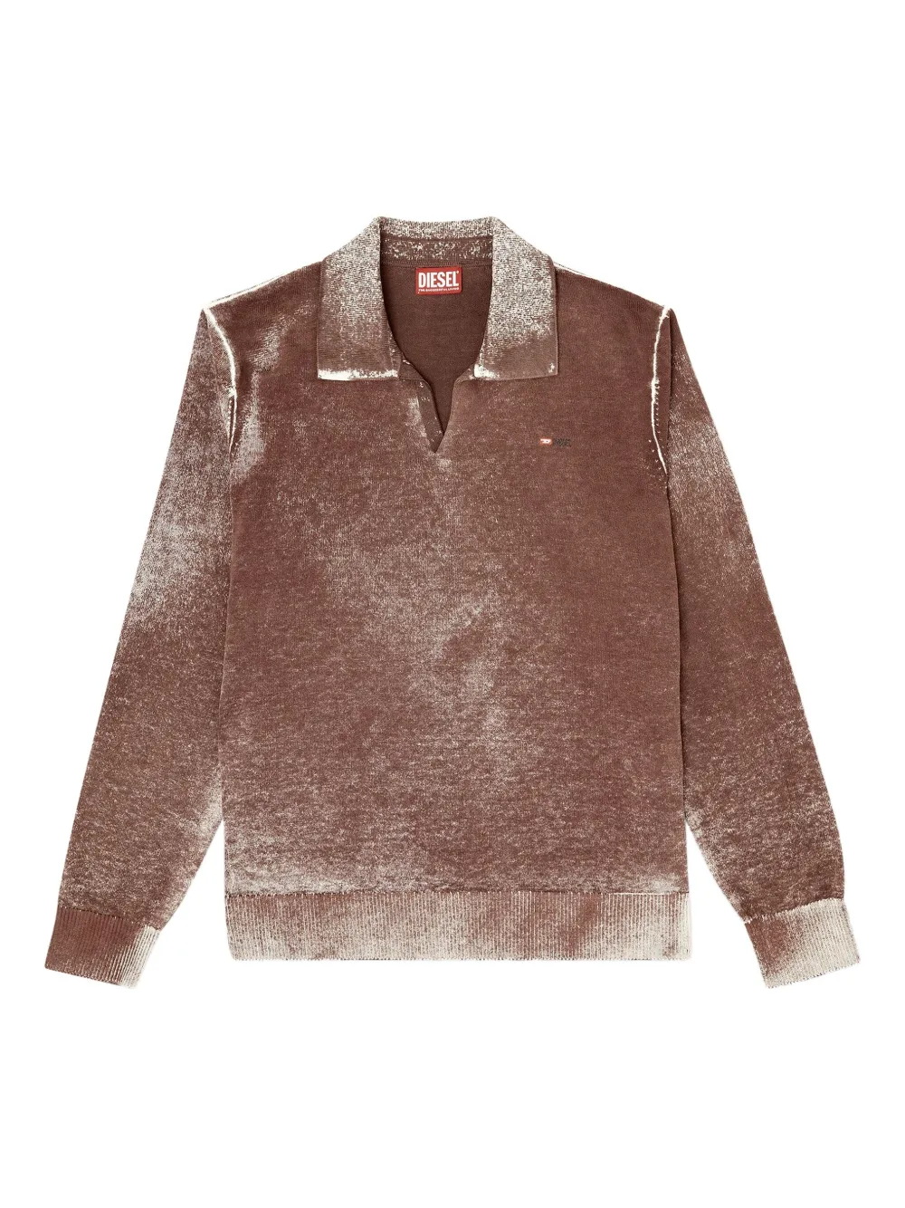 

Джемпер K-Lawrence с воротником Diesel, коричневый