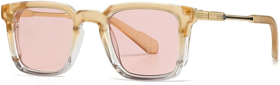 

Женские солнцезащитные очки класса люкс в стиле ретро с заклепками; мужские солнцезащитные очки с градиентным переходом цвета и защитой от УФ-излучения UV400 HVTVTLA, Light Orange Pink