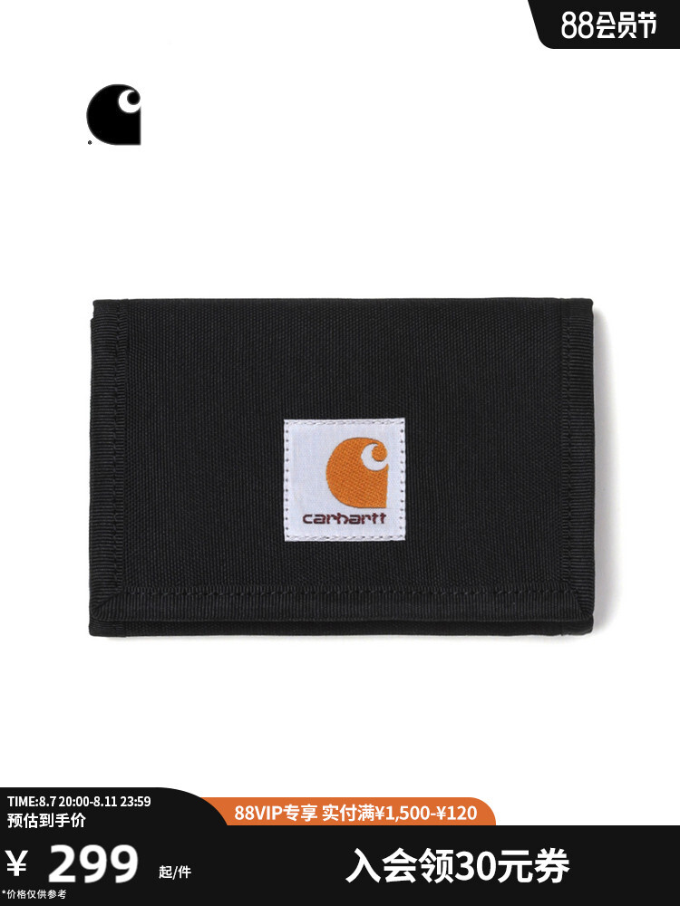 

Кошелек складной Carhartt WIP с логотипом, синий