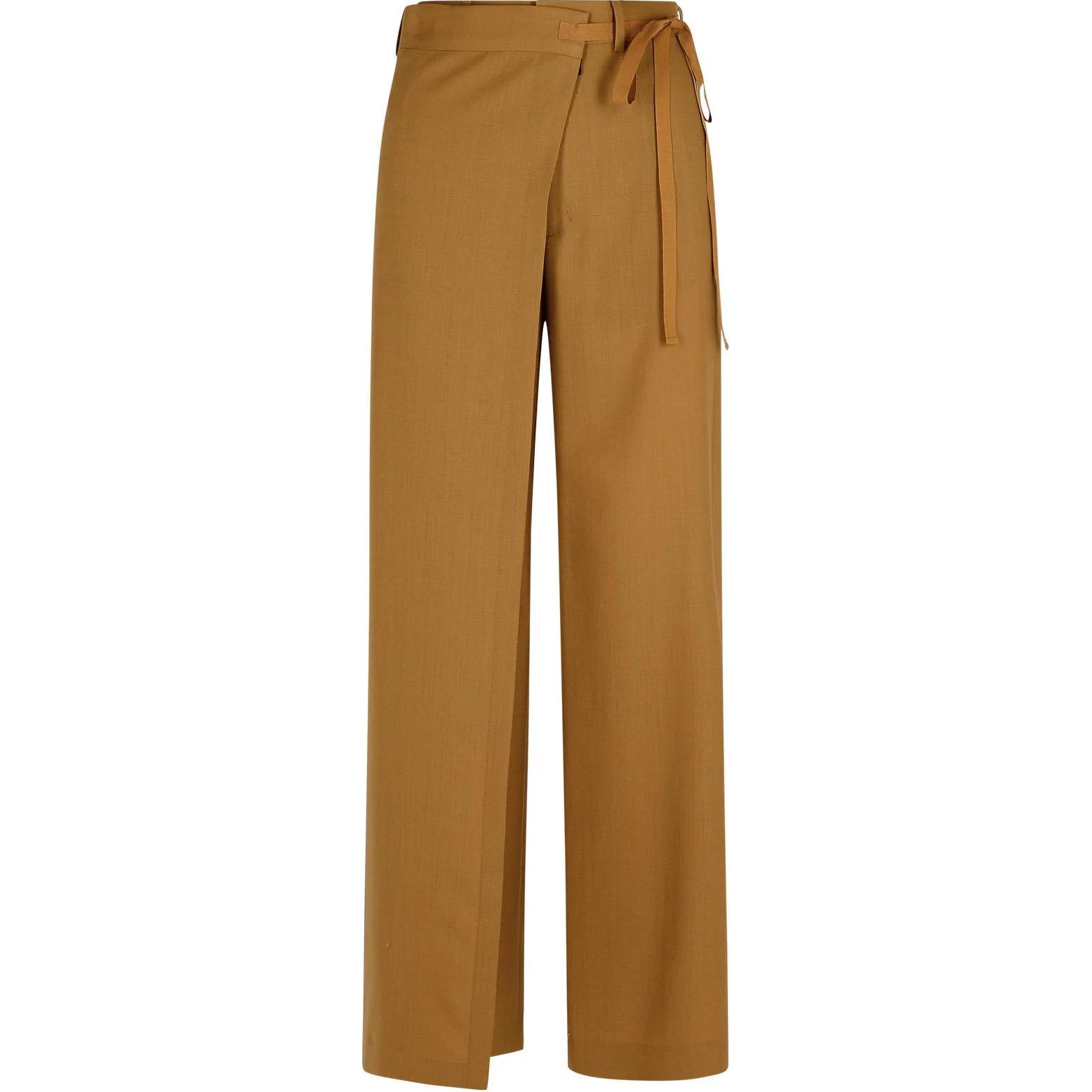 

Брюки с завязками и расклешенные MM6 Maison Margiela, хаки