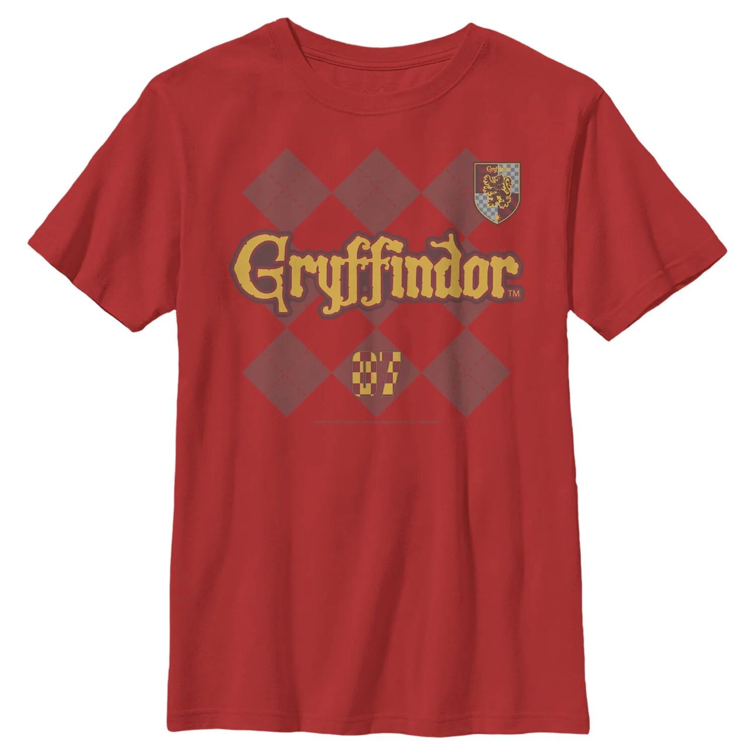 

Футболка в клетку Gryffindor Pride 07 с рисунком «Гарри Поттер» для мальчиков 8–20 лет Harry Potter