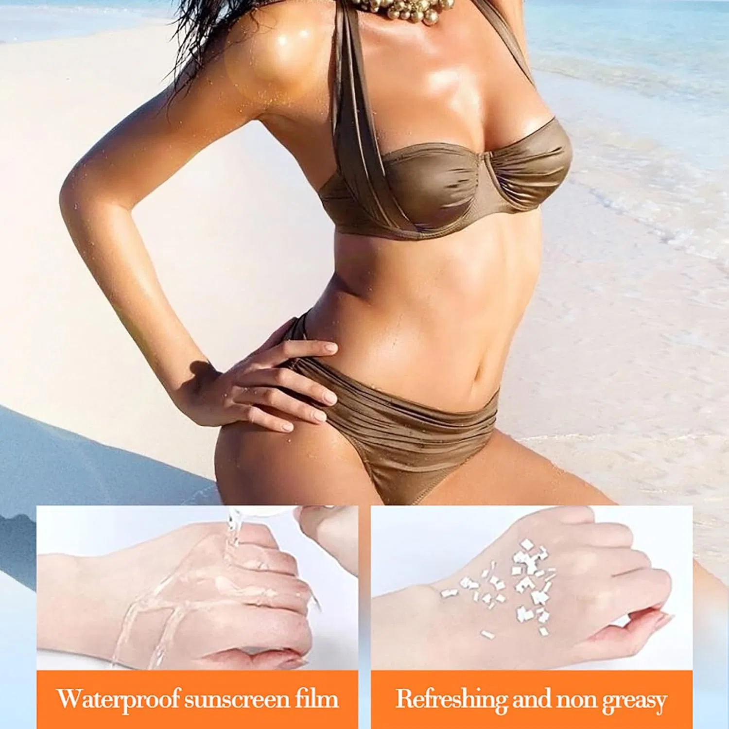 Солнцезащитный крем для лица Hydrating Face Sunscreen 60+ PA+++, 50 мл, синий Generic — фото 2