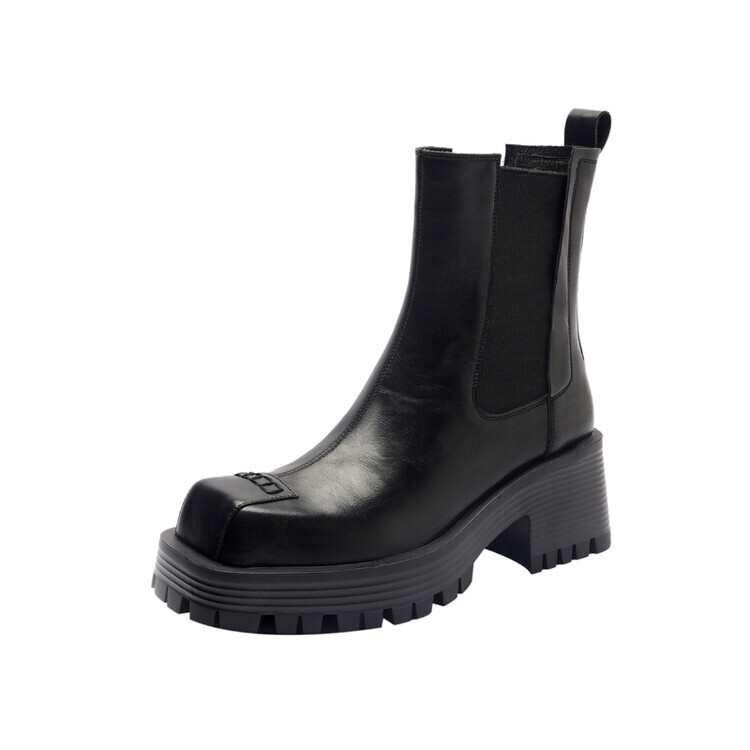 

Ботинки Челси женские Su Yanjiao, цвет Black Fleece-lined