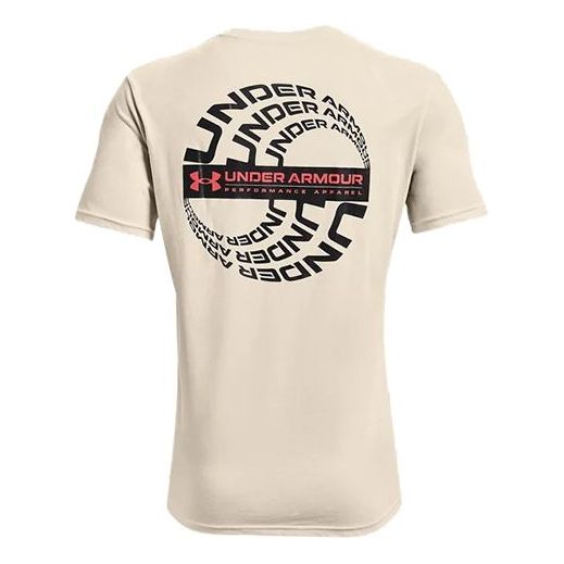 

Футболка Men's Under Armour Reflection Wave Casual Sports Breathable Short Sleeve Creamy White, кремовый
