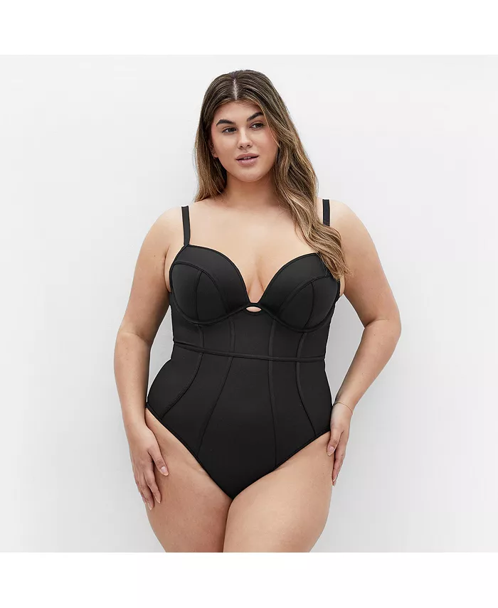 

Плавки Plus Size Grenada с косточкой, 1 предмет CITY CHIC, черный