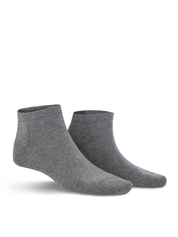 

Мягкие носки-кроссовки Richard серебристо-меланжевого цвета. Kunert