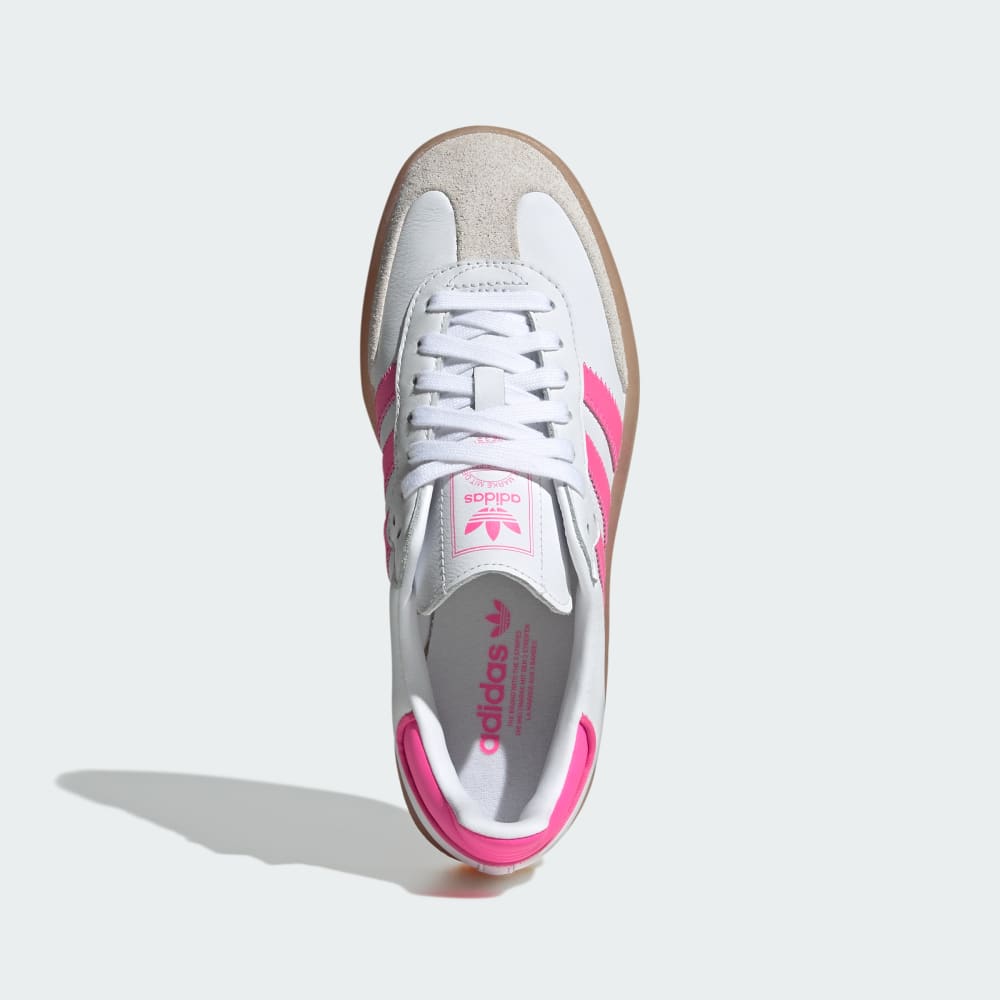 Кроссовки Adidas Sambae Shoes, цвет Cloud White/Off White/Lucid Pink — фото 2