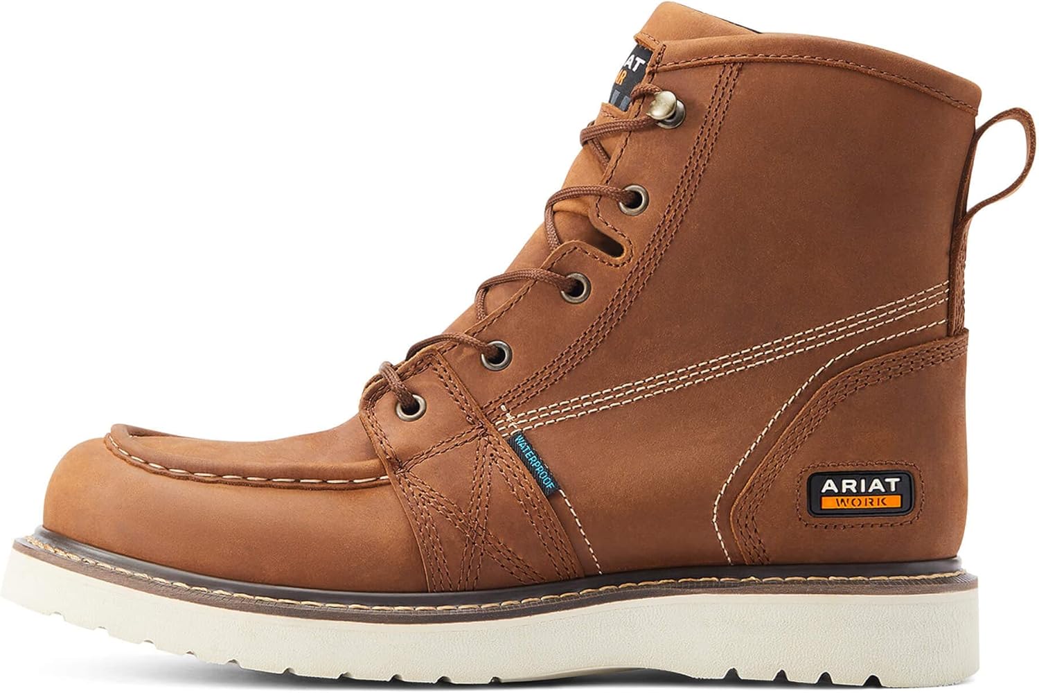 Мужские ботинки ARIAT Rebar Wedge с водонепроницаемым носком 6, Aged Honey — фото 2