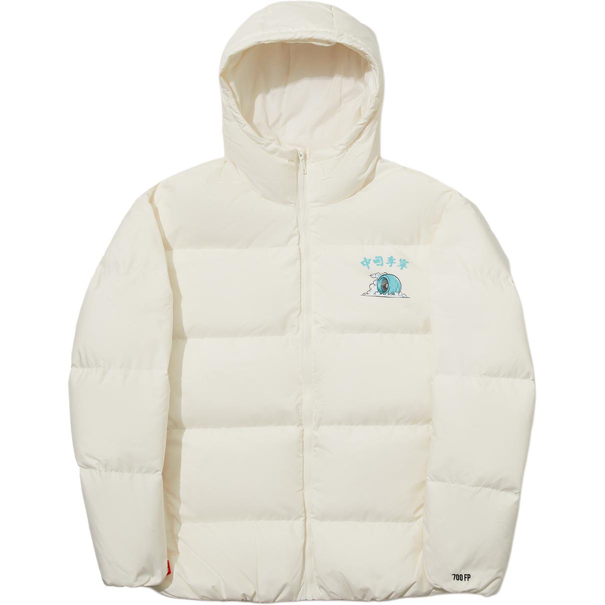 

LiNing Пуховик унисекс цвета слоновой кости, Ivory