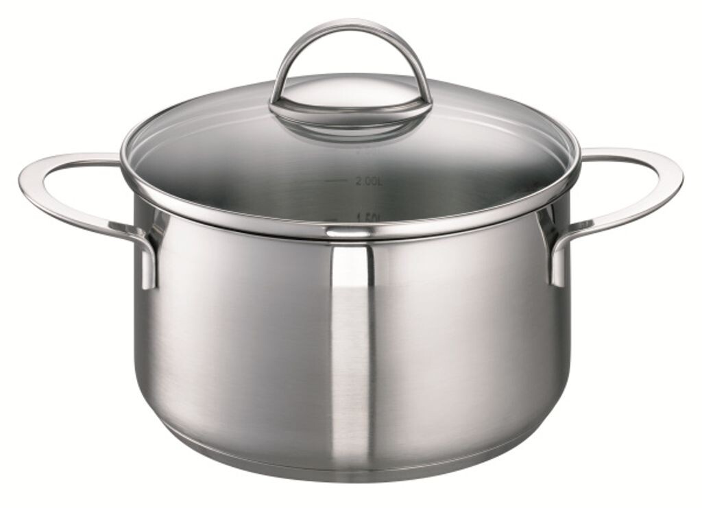 

Schulte-Ufer WAVE MEAT POT 65017-20 кастрюля с крышкой, нержавеющая сталь, диаметр 20 см, подходит для индукционных плит Schulte Ufer