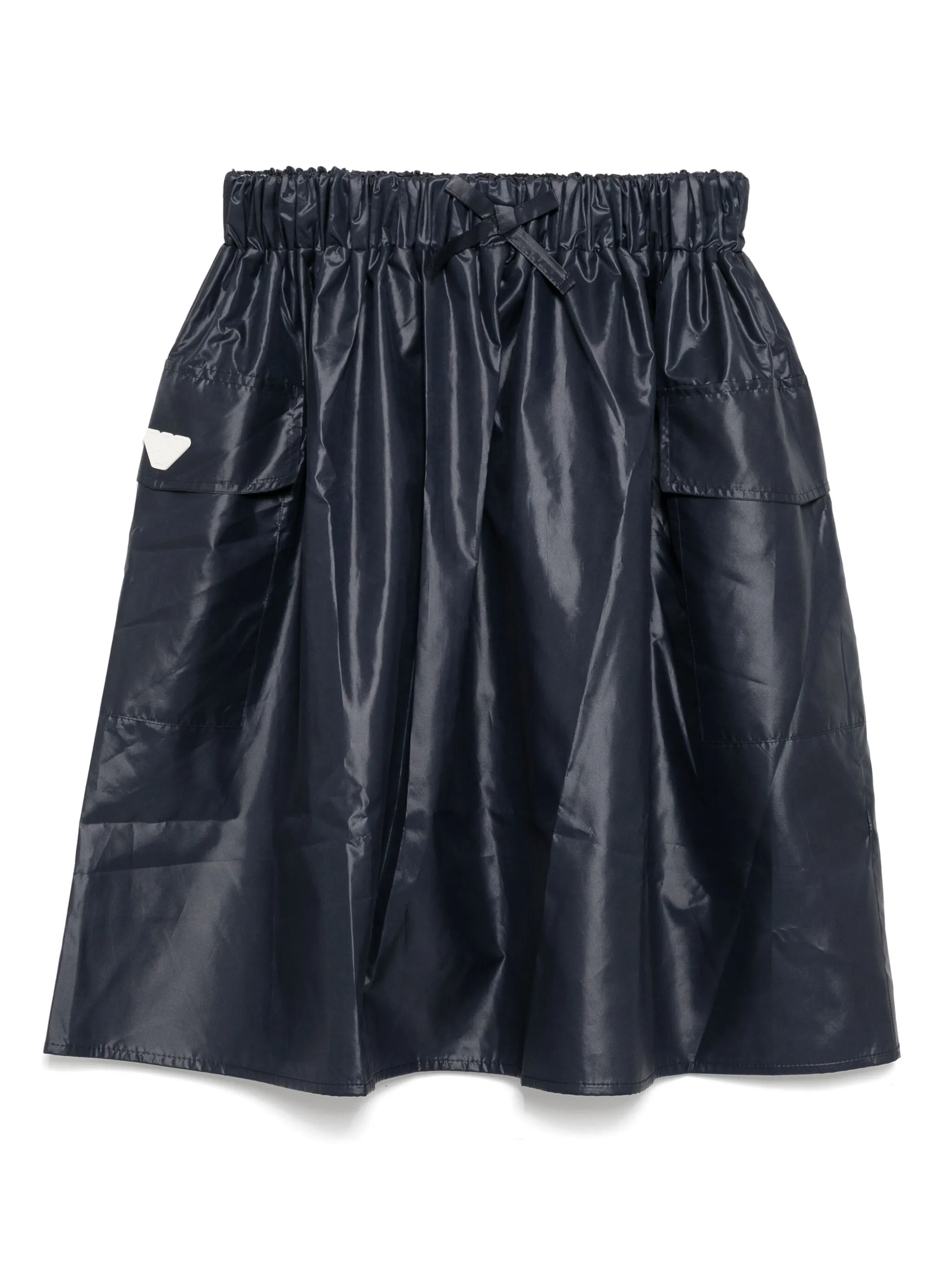 

Юбка с нашивкой-логотипом Emporio Armani Kids, синий