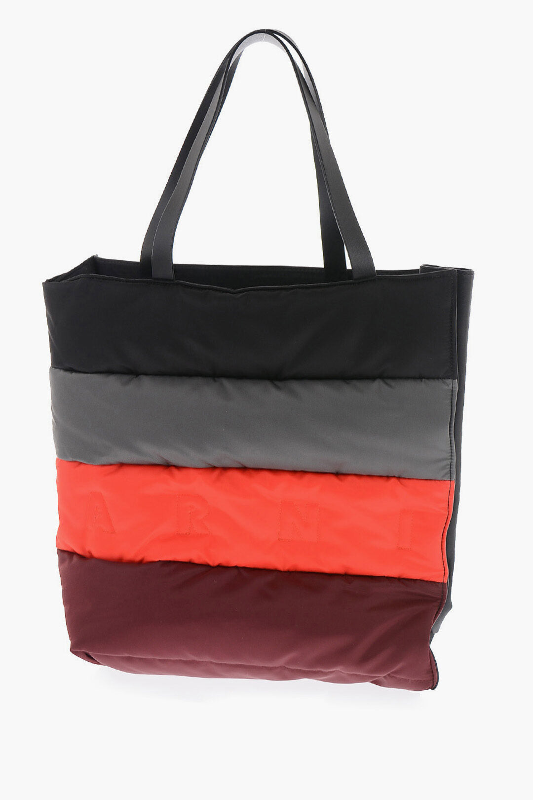 

Сумка-тоут Marni Color Block из кожи и ткани, цвет multi